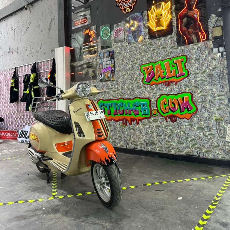 wrapping motor vespa