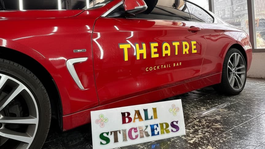 background branding sedan dari bali sticker