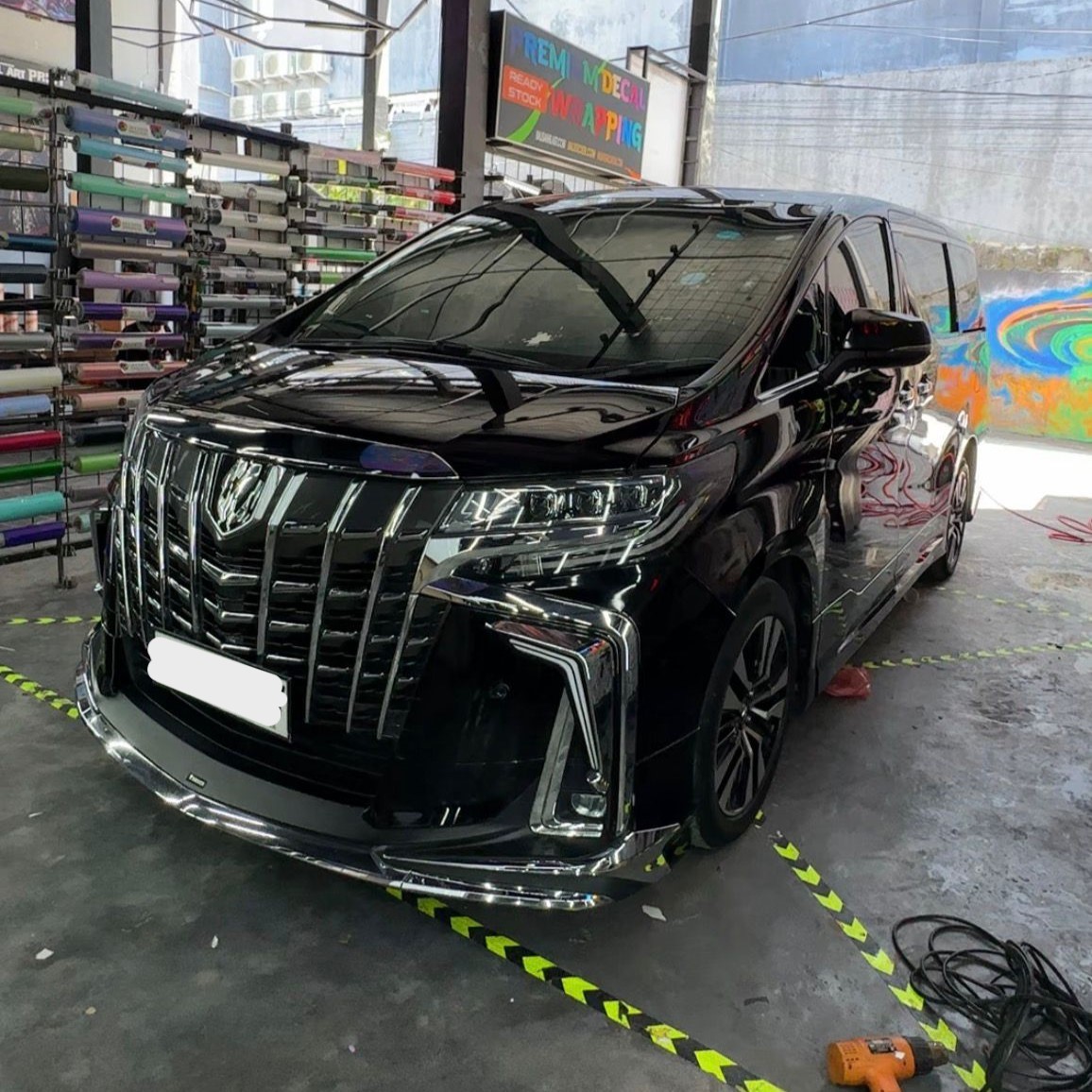 before wrapping alphard