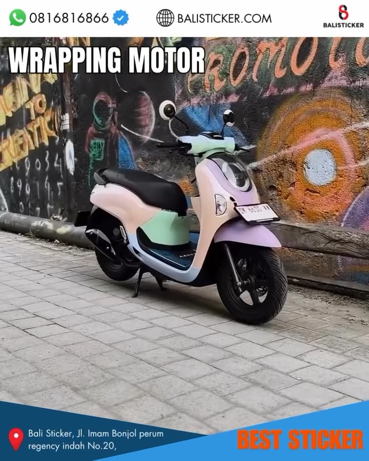 7 Alasan Wrapping Scoopy Jadi Pilihan Paling Keren di Bali
