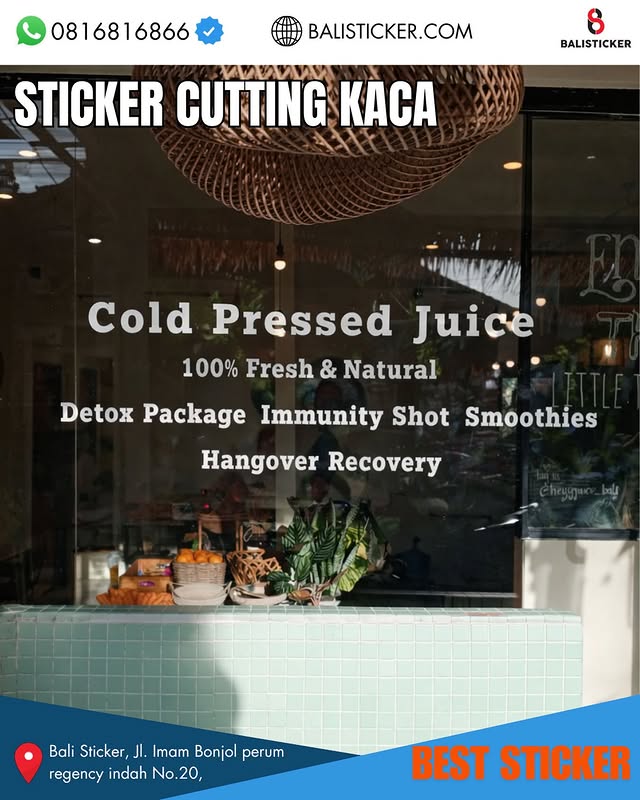 7 Keunggulan Sticker Cutting Kaca yang Elegan & Efektif