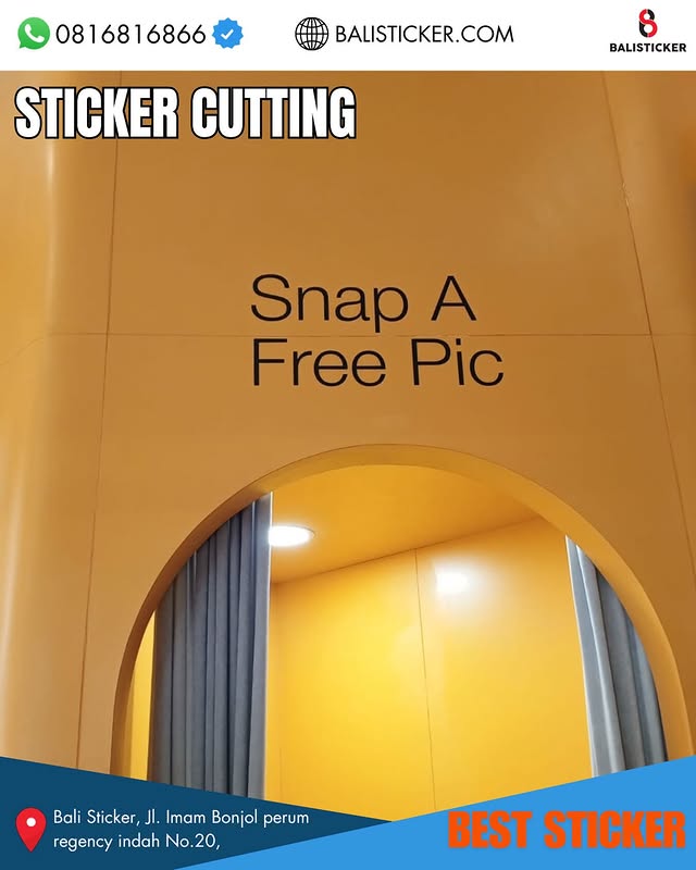 sticker cutting minimalis