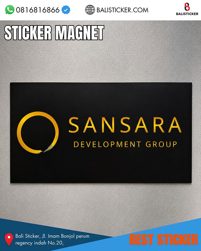 Jasa Cetak Stiker Magnet Profesional di Bali Balisticker 2026